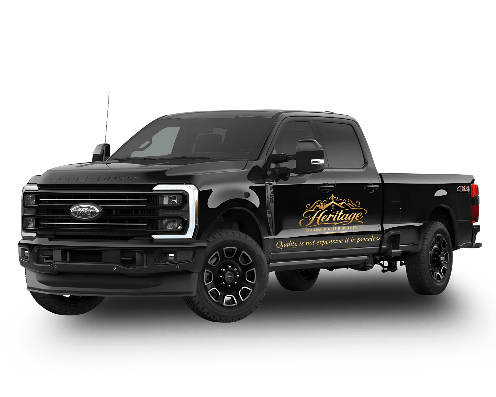 Heritage Roofing & Refurbishments branded service truck